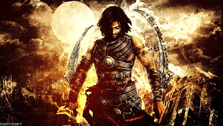 man holding sword digital wallpaper, tattoo, Prince of Persia: Warrior Within, HD wallpaper