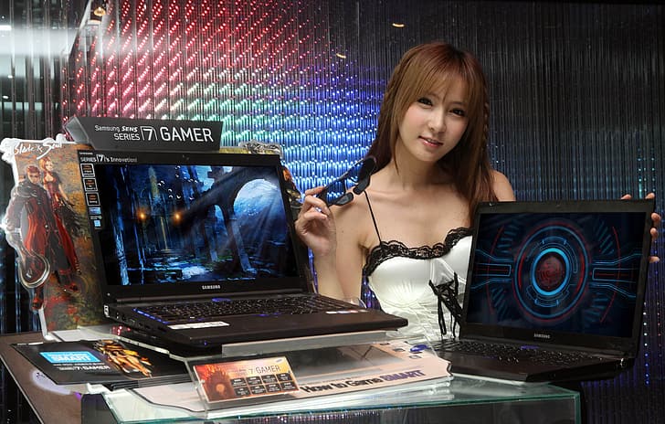 Mädchen, Brille, Gamer, Samsung, Klinge und Seele, HD-Hintergrundbild