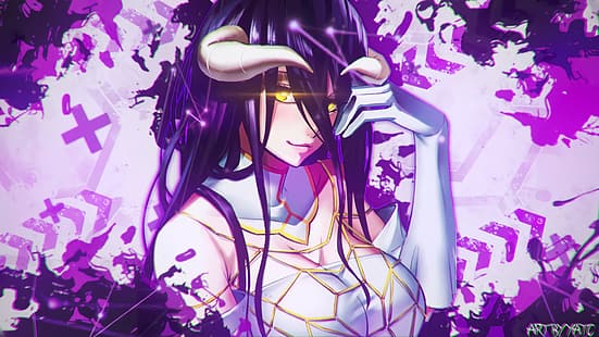  Albedo (OverLord), Overlord (anime), anime, anime girls, Fantasia, HD wallpaper HD wallpaper
