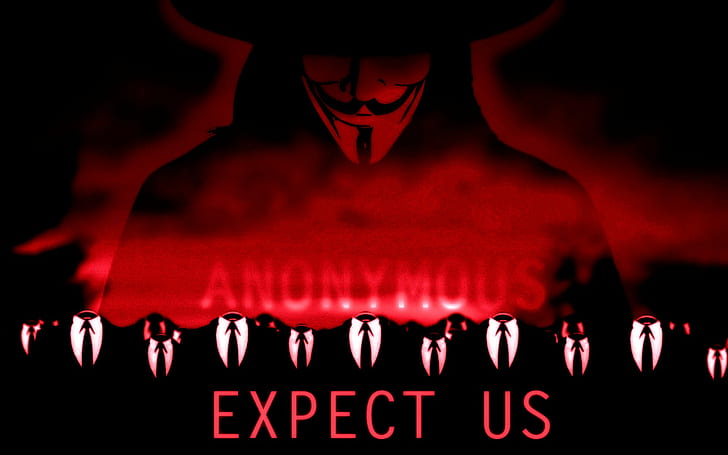 anarchie, anonyme, sombre, pirate informatique, piratage, masque, sadique, vendetta, Fond d'écran HD