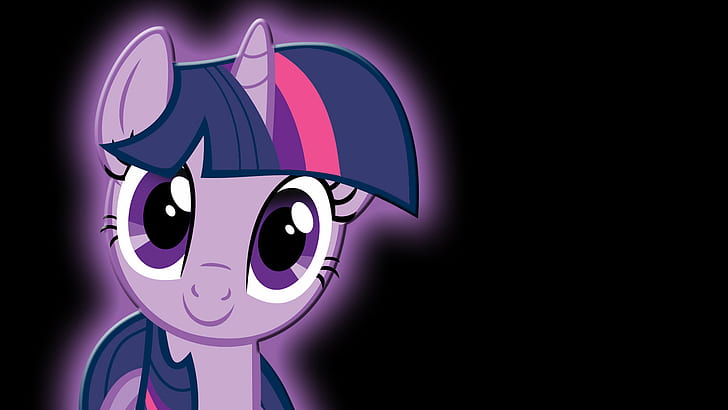 My Little Pony Black Twilight Sparkle HD, карикатура / комикс, черно, малко, моето, пони, здрач, блясък, HD тапет