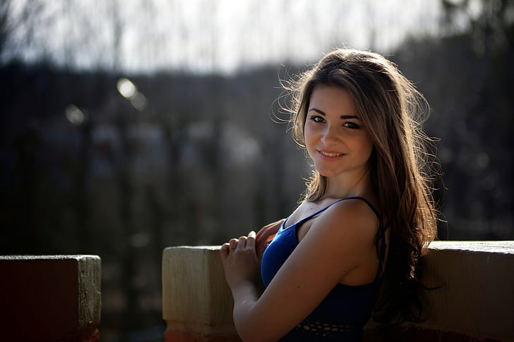 Dana Kareglazaya, Mädchen, Modell, niedlich, lächelnd, HD-Hintergrundbild