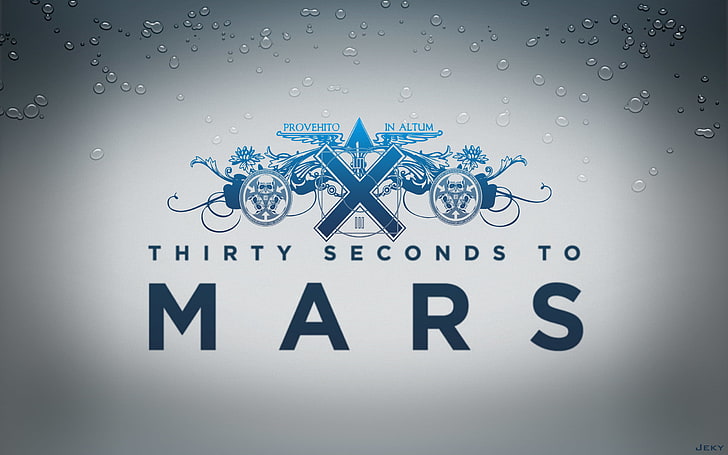 Thirty Seconds to Mars logo skärmdump, musik, Jared Leto, 30 sekunder till mars, HD tapet