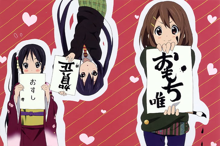 Anime Girls, K-ON, Akiyama Mio, Nakano Azusa, ilustração de personagem de anime, anime girls, k-on, akiyama mio, nakano azusa, 3266x2167, HD papel de parede