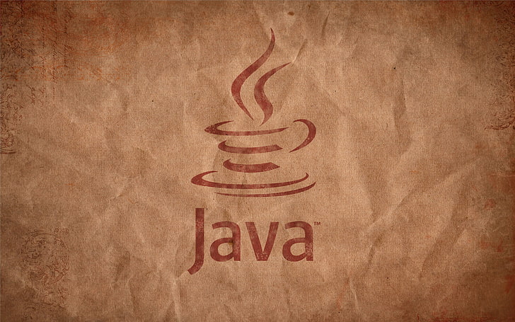 Java постер, логотип, программирование, Java, чашка кофе, HD обои