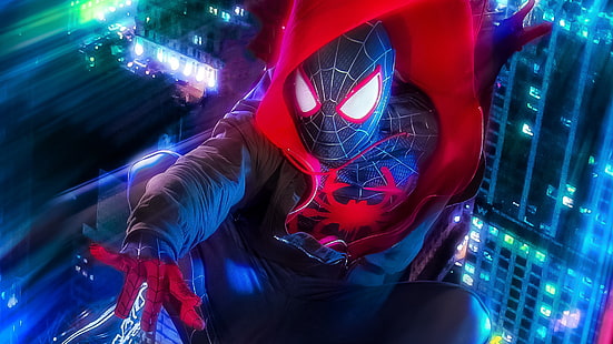 Film, Spider-Man: Into The Spider-Verse, Miles Morales, Spider-Man, Sfondo HD HD wallpaper