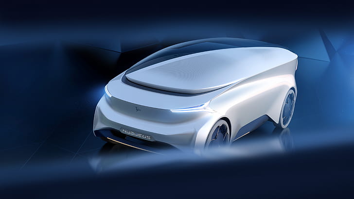 Icona Nucleus, 4K, Autonomous, รถยนต์ไฟฟ้า, Geneva Motor Show, 2018, วอลล์เปเปอร์ HD
