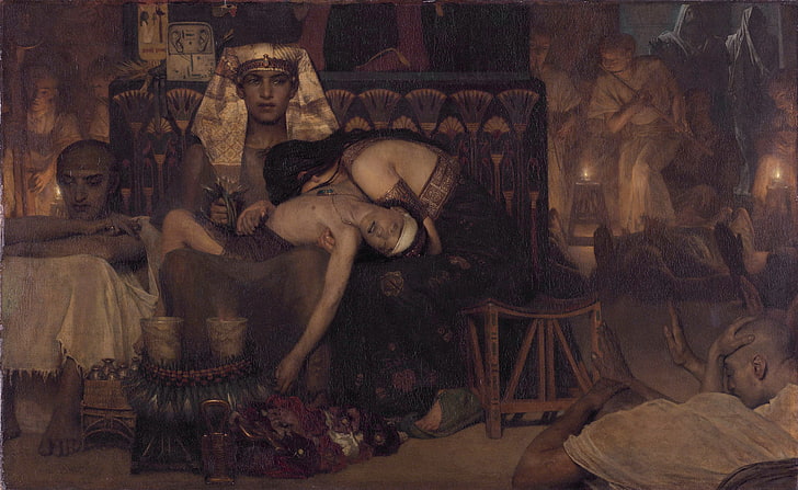 Arte clásico, Lawrence Alma-Tadema, Egipto, Santa Biblia, Fondo de pantalla HD