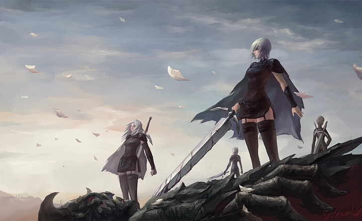 Claymore (anime), animeflickor, Clare, HD tapet