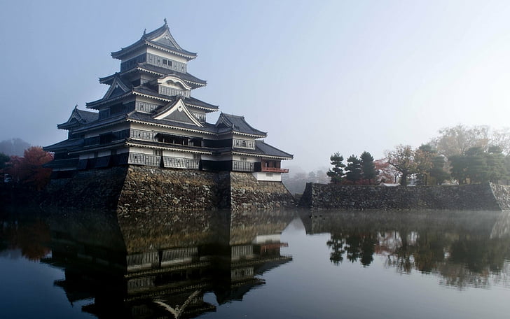 Замки, Замок Мацумото, Замок, Япония, HD обои