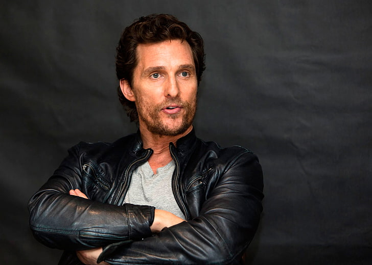 Matthew McConaughey, Matthew McConaughey, press conference, Interstellar, HD wallpaper