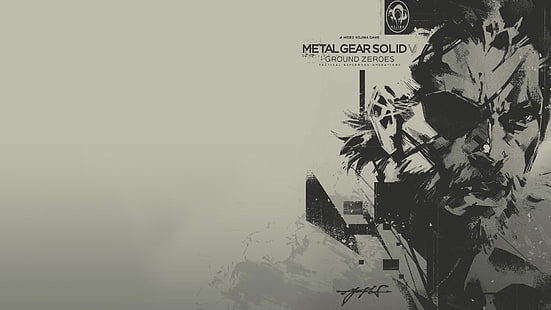 Metal Gear Solid V papier peint, Metal Gear Solid, Metal Gear Solid V: Zéros au sol, Big Boss, Metal Gear, jeux vidéo, Fond d'écran HD HD wallpaper