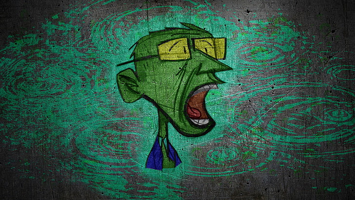 man wearing eyeglasses illustration, drawing, fan art, Photoshop, caricature, painting, graphic design, HD wallpaper