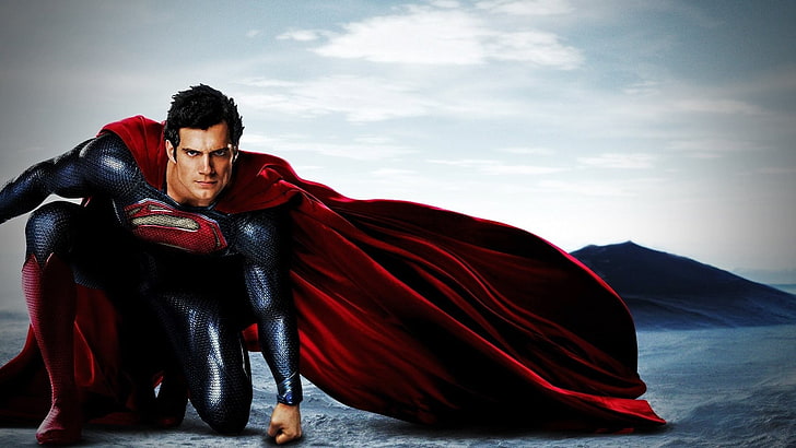Henry Cavill, Man Of Steel, film, superman, Wallpaper HD