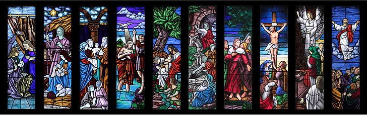 jesus stain glass full hd wallpapers 1920x1080