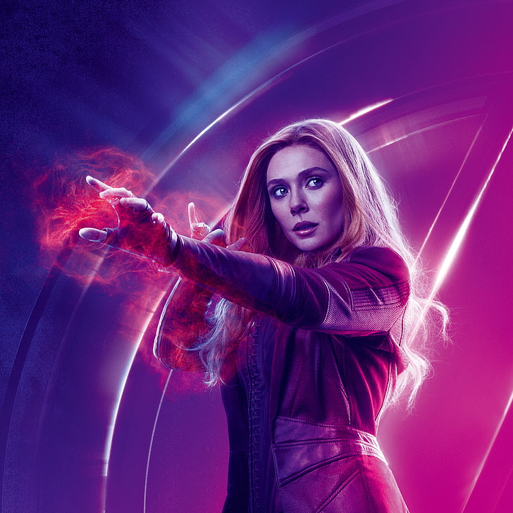 Wanda Maximoff, Scarlet Witch, 4K, Elizabeth Olsen, Avengers: Infinity War, 5K, Tapety HD