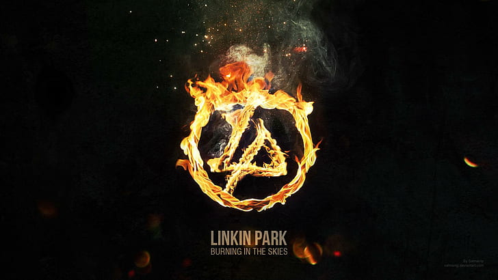 Linkin Park Burning in the Skies, park, burning, skies, linkin, brands and logos, HD wallpaper