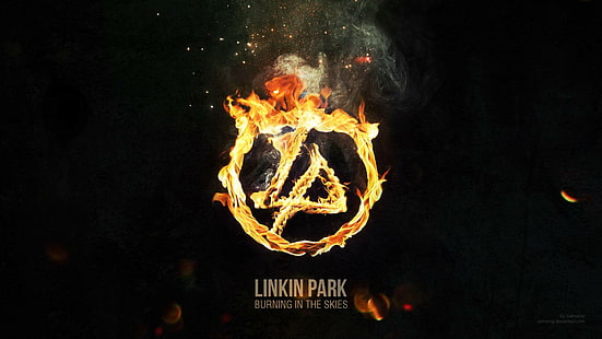 Linkin Park 하늘에서 굽기, 공원, 굽기, 하늘, 링크 인, 브랜드 및 로고, HD 배경 화면 HD wallpaper