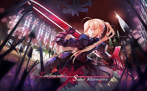 Sabre Alternative Hintergrundbild, Sabre Alter, Schicksal / Stay Night, Anime Girls, Fate Series, Anime, HD-Hintergrundbild HD wallpaper