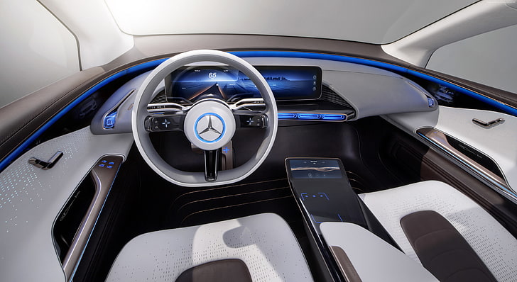 Paris Auto Show 2016, coches eléctricos, Mercedes Generation EQ, interior, Fondo de pantalla HD