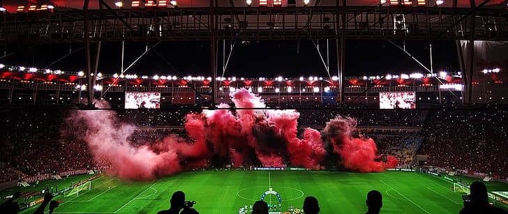 Maracanã, Rio de Janeiro, Flamengo, Clube de Regatas do Flamengo, multidões, HD papel de parede