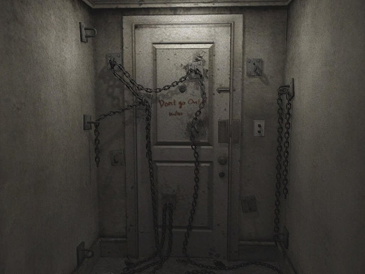 Silent Hill, dörr, lås, HD tapet