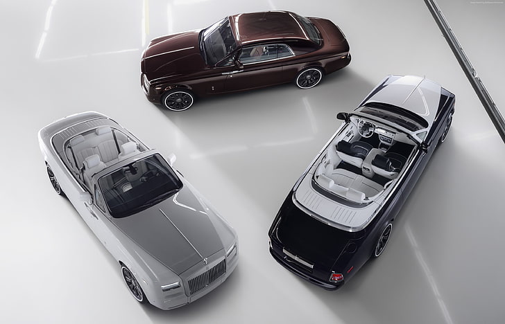 srebrny, Rolls Royce Phantom Zenith Collection, samochody luksusowe, Tapety HD