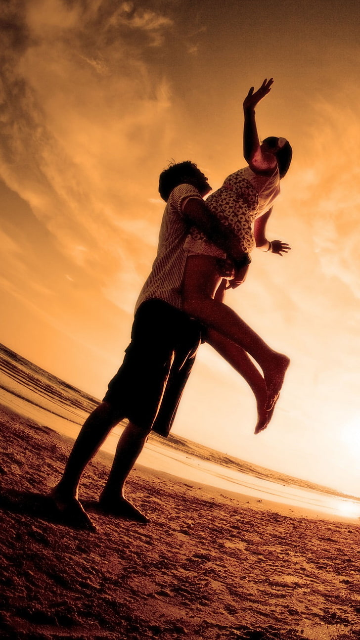 Together Beach Romantic Love, camisa blanca para hombres, amor, playa,  pareja, Fondo de pantalla HD | Wallpaperbetter