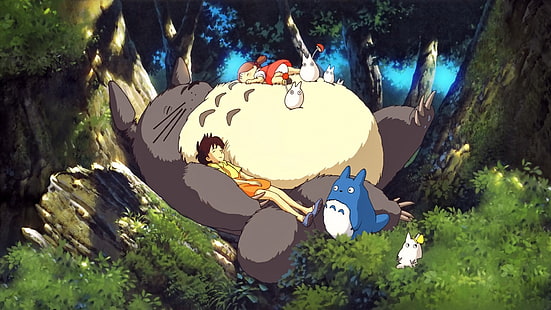 hayvan duvar kağıdı, Komşum Totoro, anime, Studio Ghibli, HD masaüstü duvar kağıdı HD wallpaper