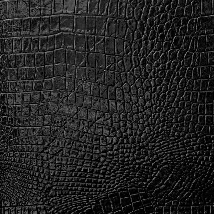 pele de crocodilo preto têxtil, couro, textura, pele, HD papel de parede
