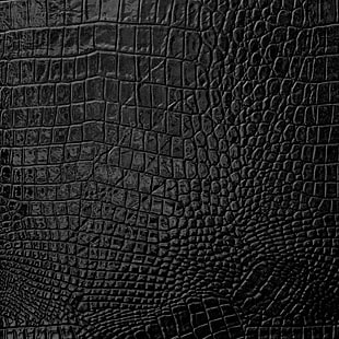 peau de crocodile noir textile, cuir, texture, peau, Fond d'écran HD HD wallpaper