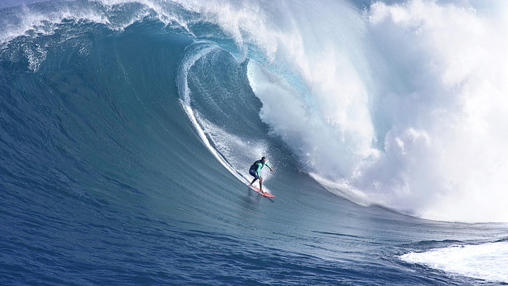hawaii, jaws, surfers, HD wallpaper