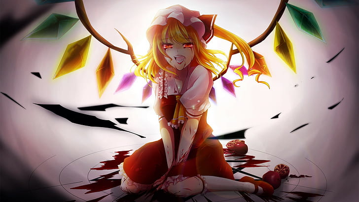 Anime Blood Touhou Project HD, Zeichentrick / Comic, Anime, Blut, Touhou, Projekt, HD-Hintergrundbild