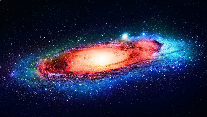 андромеда, галактика, вселена, космос, андромеда галактика, астрономически обект, звездна светлина, звезди, небе, астрономия, космическо пространство, HD тапет