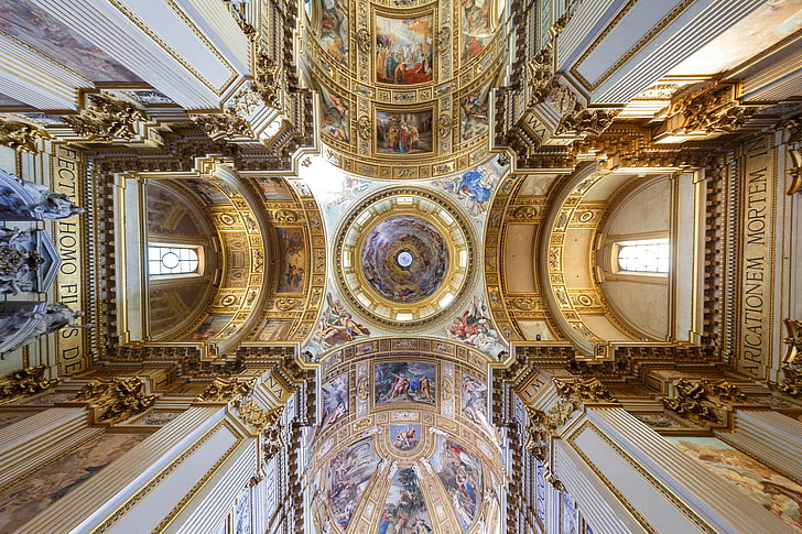 โรมอิตาลีโบสถ์มหาวิหารบาร็อค Sant'andrea della Valle, วอลล์เปเปอร์ HD