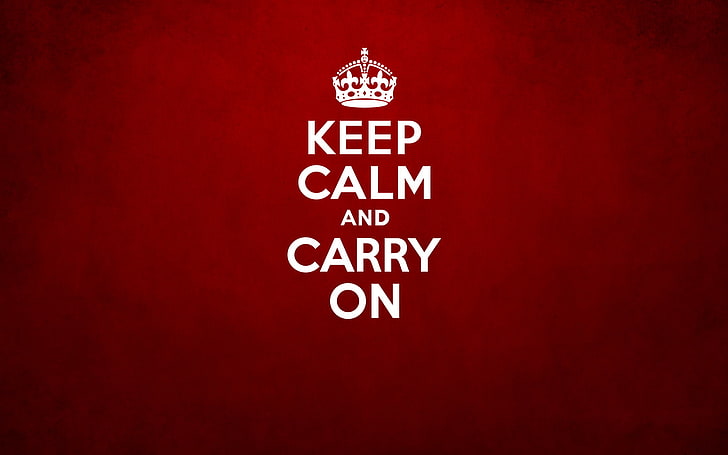 red background with text overlay, creative, mood, stylish, Keep Calm, HD wallpaper
