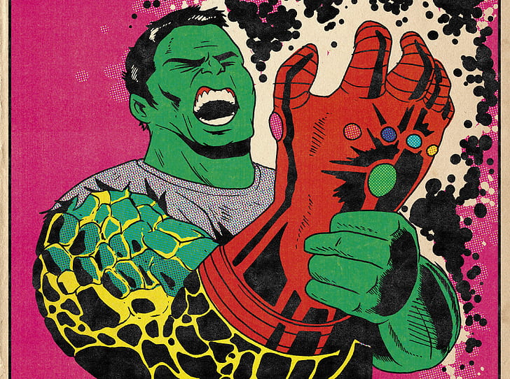 Komiksy, Hulk, Rękawica Nieskończoności, Tapety HD