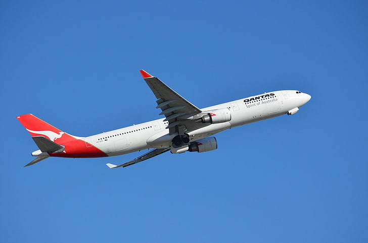 Aircrafts, Airbus A330, Airbus, Aircraft, Airplane, Qantas, Sydney, HD wallpaper