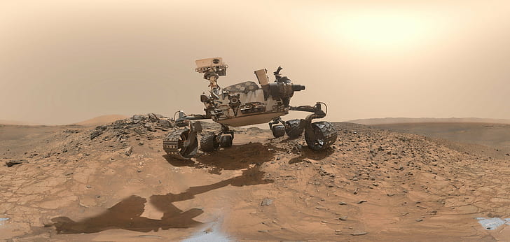 Curiosité, Mars, planète, Rover robotique, Selfies, Fond d'écran HD