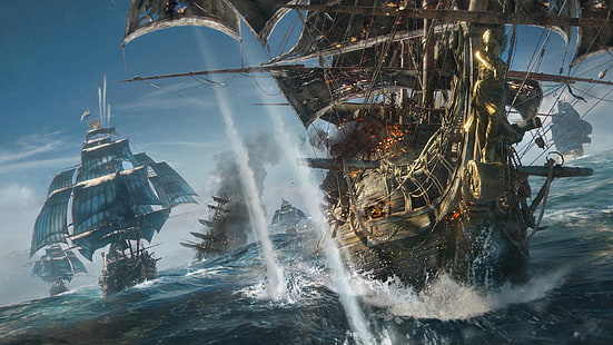 Pirates, Skull and Bones, Ubisoft, วิดีโอเกม, วอลล์เปเปอร์ HD HD wallpaper