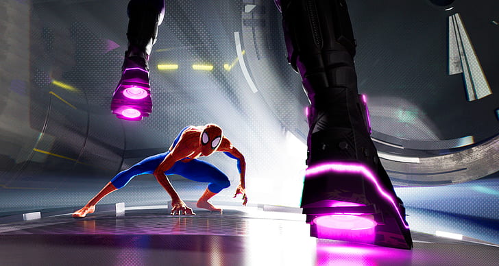 spiderman in den spinnenvers, filme 2018, filme, spiderman, animierte filme, hd, HD-Hintergrundbild