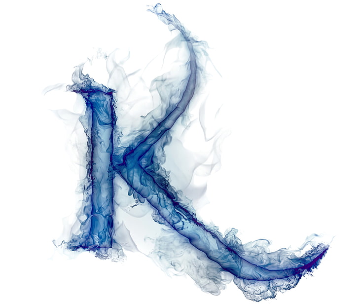 blå rök bokstäver illustration, rök, gas, brev, litera, HD tapet
