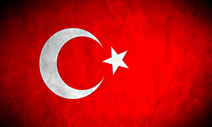 التركية، تركيا، علم، خلفية HD