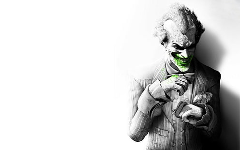 Batman, Joker, video games, Batman: Arkham City, Rocksteady Studios, The Riddler, HD wallpaper HD wallpaper