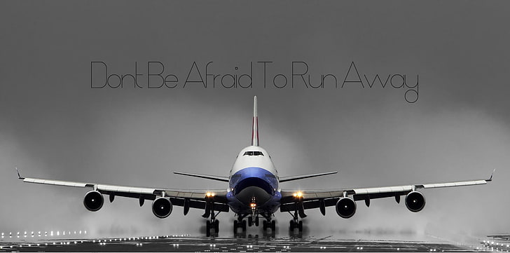 weißes und graues Passagierflugzeug, motivierend, Boeing, Flugzeuge, Passagierflugzeuge, HD-Hintergrundbild