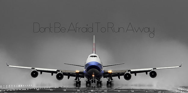 aereo passeggeri bianco e grigio, motivazionale, Boeing, aereo, aereo passeggeri, Sfondo HD HD wallpaper