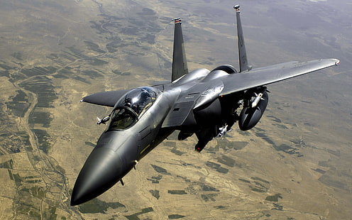 Air Force F 15E Strike Eagle Aircraft HD, самолет, орел, въздух, самолети, f, сила, удар, 15e, HD тапет HD wallpaper