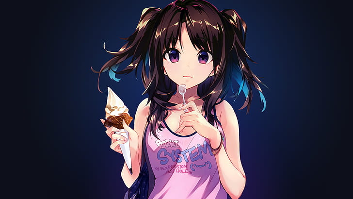 4 K, Wüste, Anime Girl, Eis, HD-Hintergrundbild