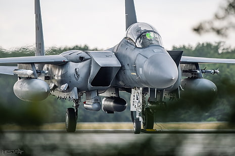 Laterne, F-15, USAF, Jagdbomber, Pilot, F-15E Strike Eagle, Fahrgestell, ILS, PTB, HESJA Air-Art Photography, HD-Hintergrundbild HD wallpaper