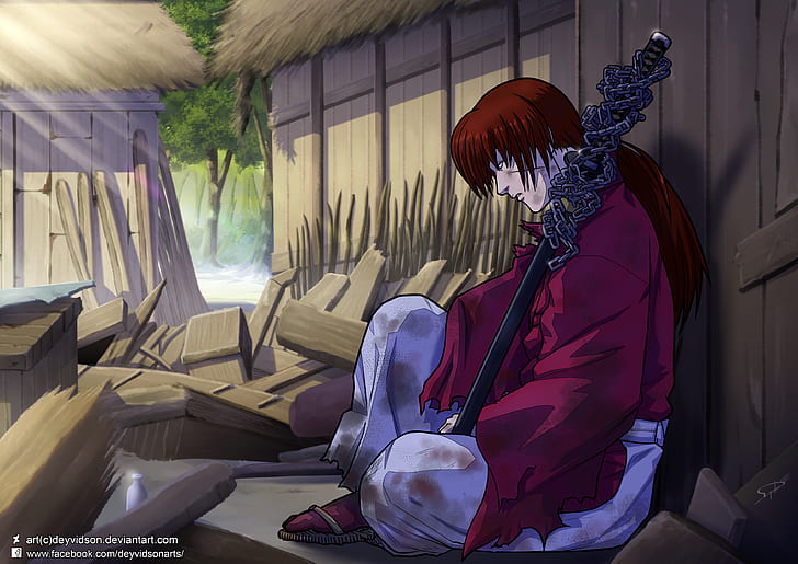 Anime, Rurouni Kenshin, Kenshin Himura, HD papel de parede